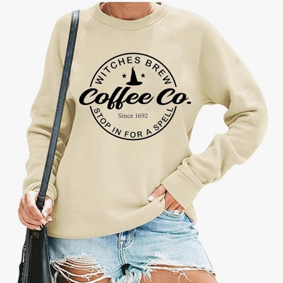🎃 Witches Brew Coffee Co. Halloween Sweatshirt Sz XXL NEW - Picture 2 of 4